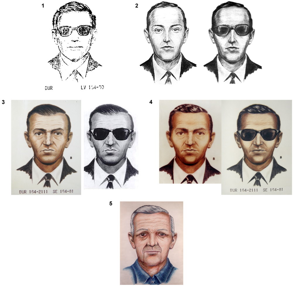 DB Cooper – A retrospective on the development of the sketches | The  Mountain News - WA